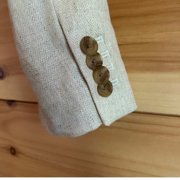 NWOT Banana Republic Linen Cotton Cropped Blazer - Picture 8 of 9